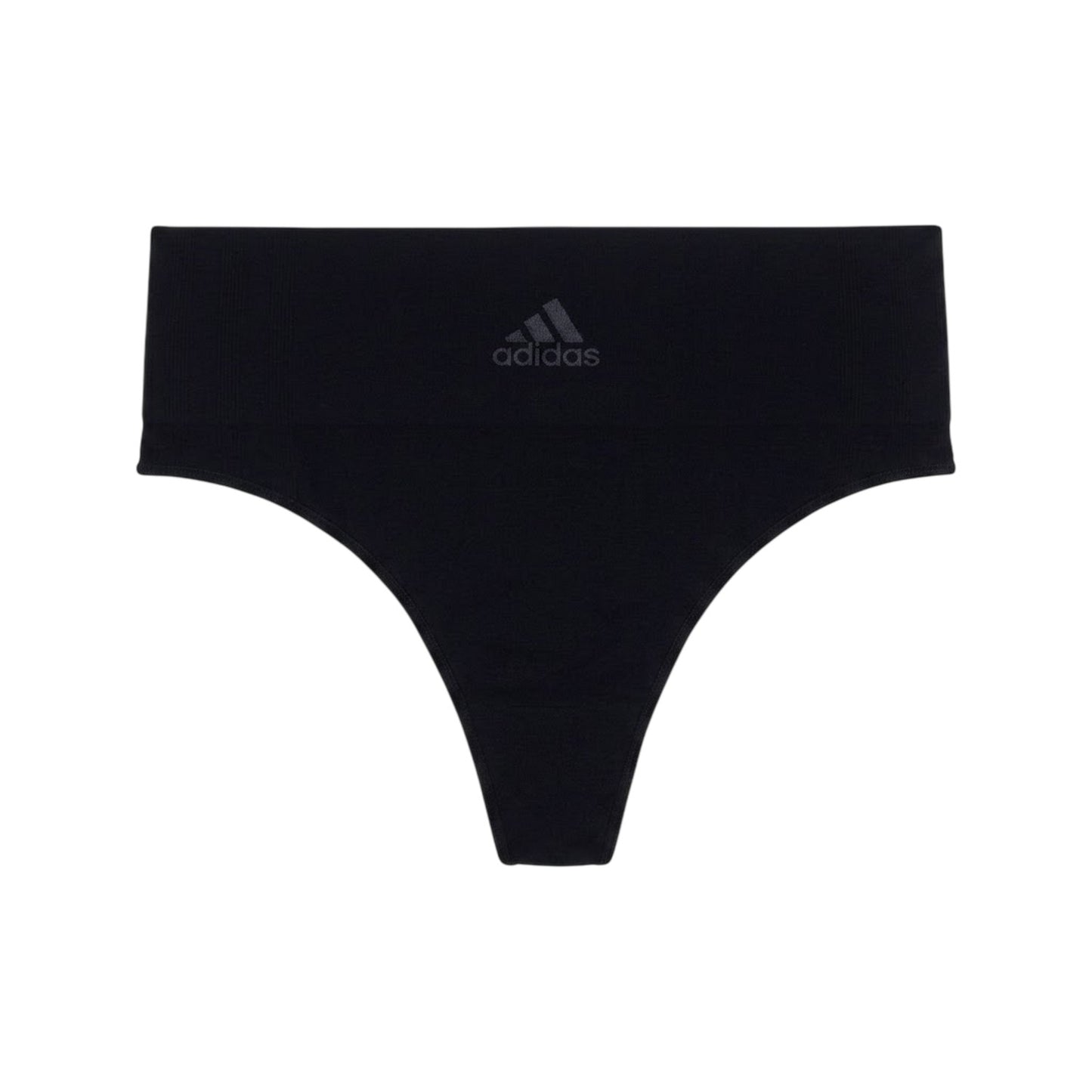 Black-Beige - Back - Adidas Womens-Ladies Stretch Seamless Thong (Pack of 2)