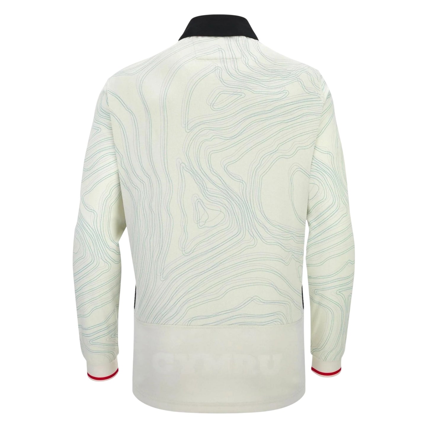 White-Black-Red - Back - Wales RU Unisex Adult 25-26 Macron Away Shirt