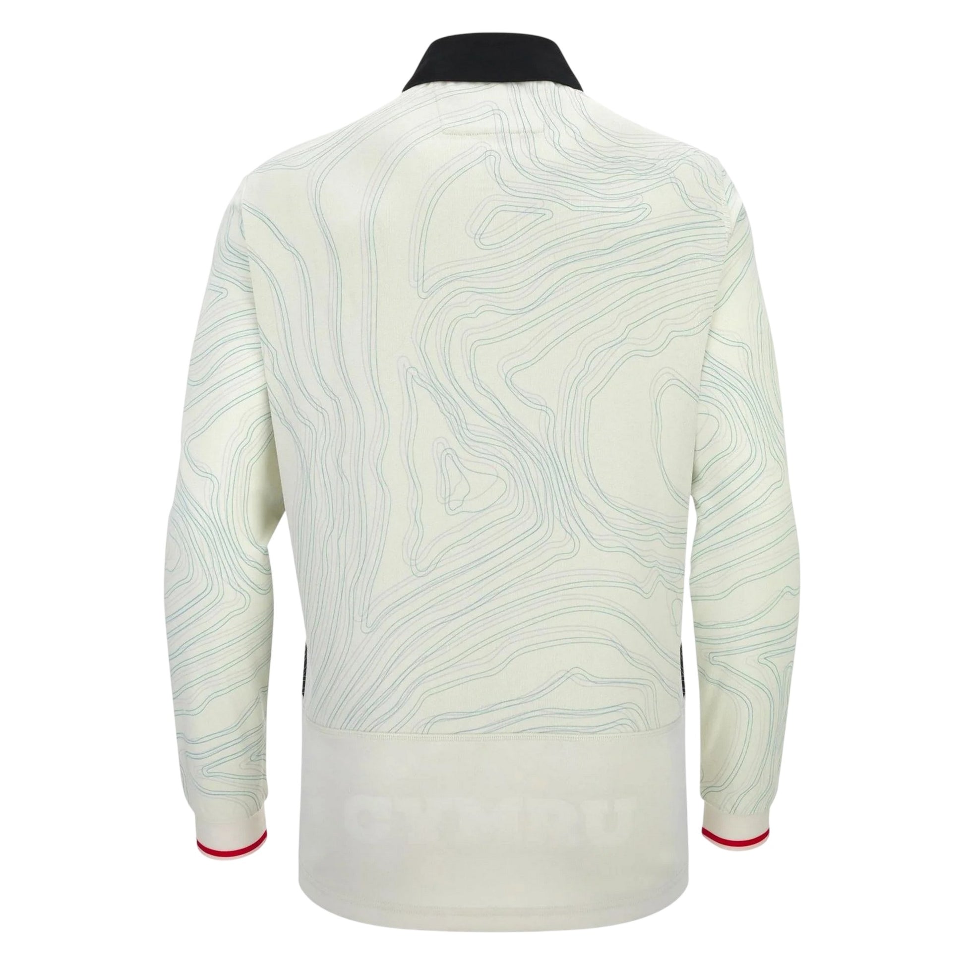 White-Black-Red - Back - Wales RU Unisex Adult 25-26 Macron Away Shirt