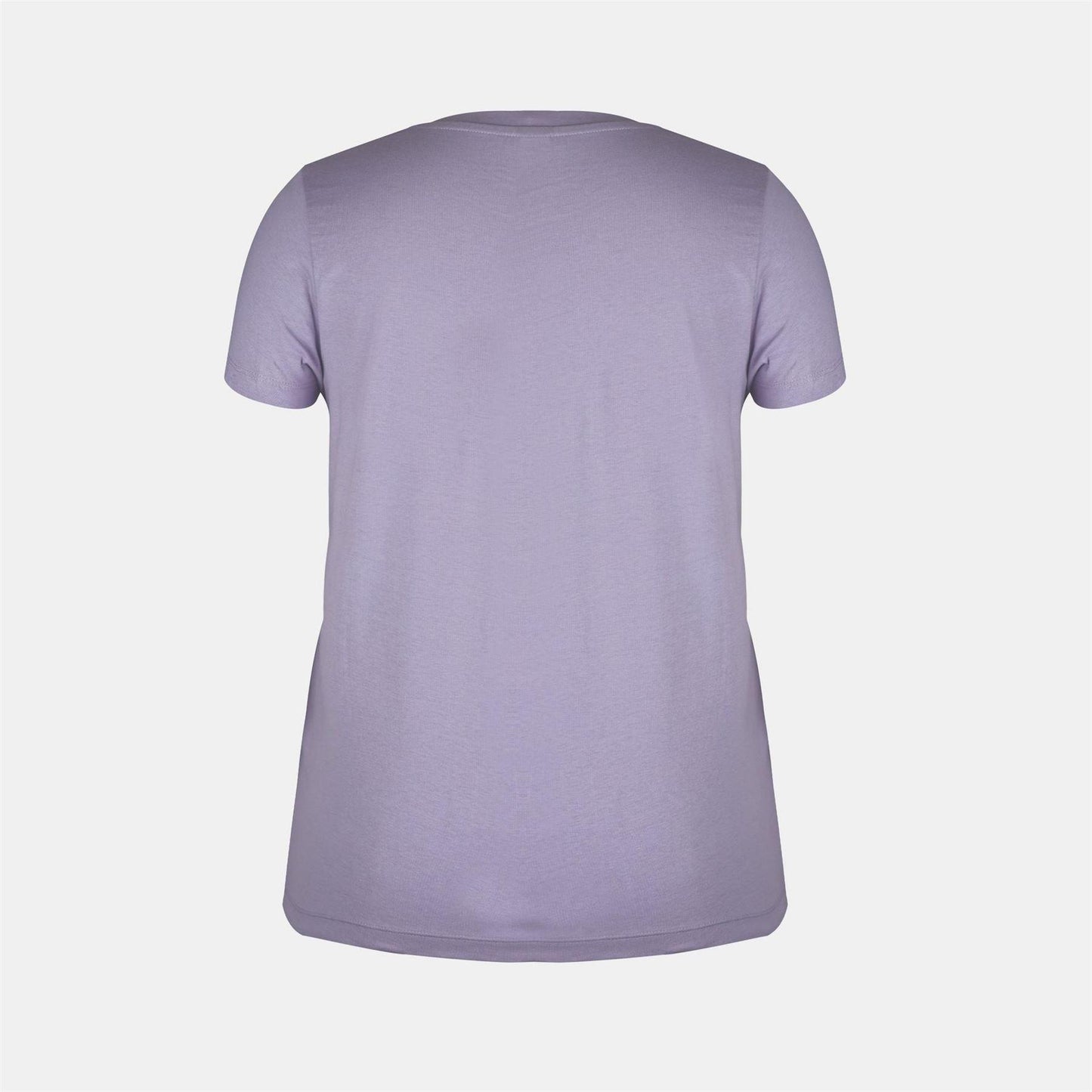 Lilac - Back - Slazenger Womens-Ladies Plain Crew Neck Fitted T-Shirt