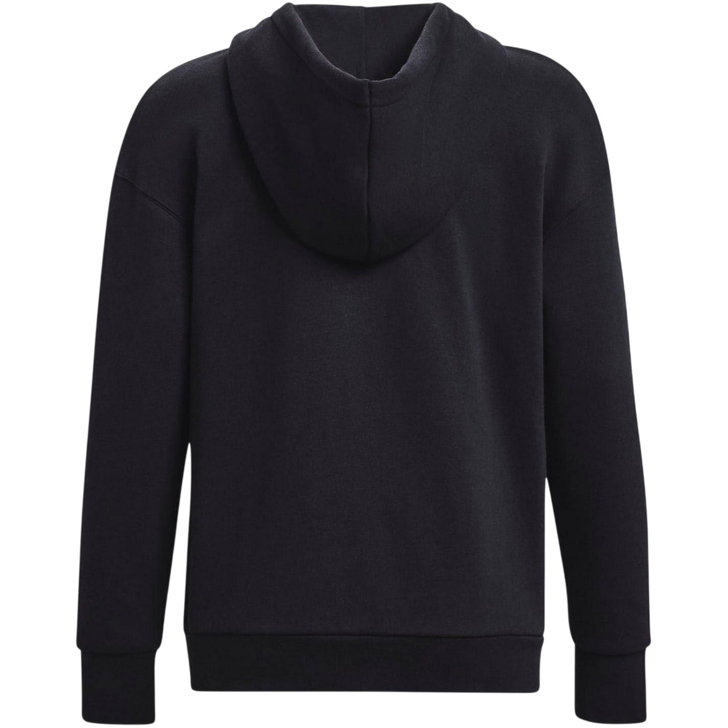 Black - Back - Under Armour Womens-Ladies Essential Drop Sleeve Full Zip Hoodie