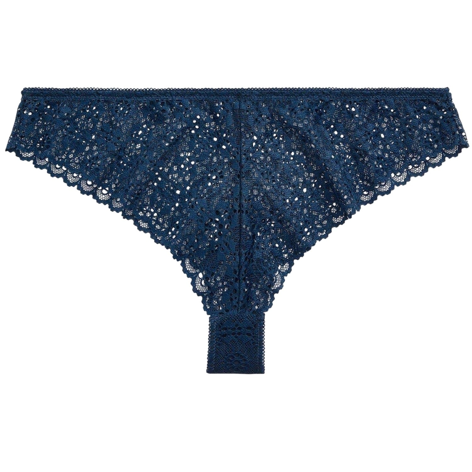 Denim - Front - Ralph Lauren Womens-Ladies Floral Pattern Lace Tanga