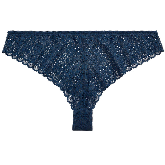 Denim - Front - Ralph Lauren Womens-Ladies Floral Pattern Lace Tanga