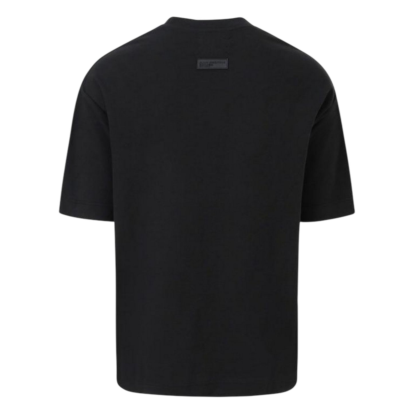 Black - Back - Blank Essentials Mens Arch Crew Neck T-Shirt