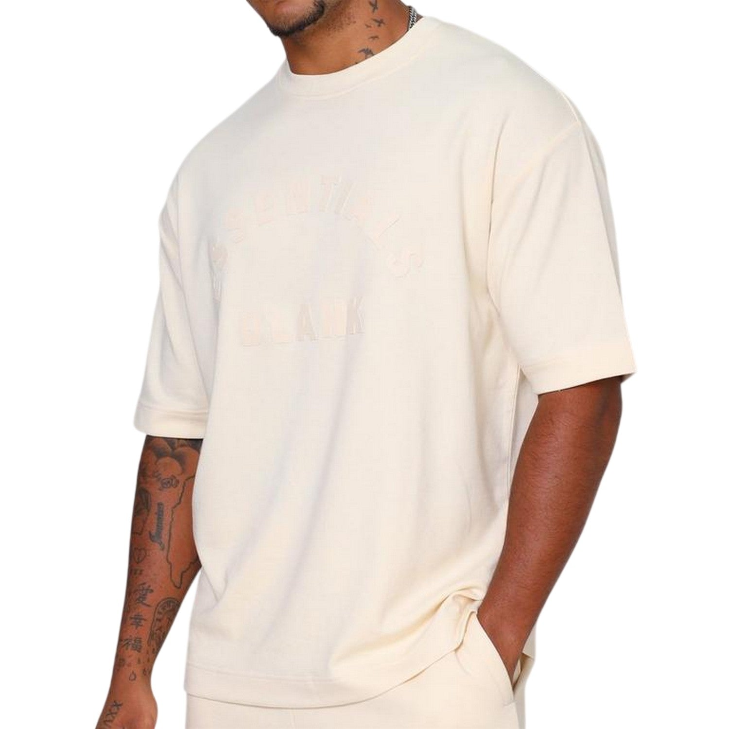 Summer Sand - Lifestyle - Blank Essentials Mens Arch Crew Neck T-Shirt