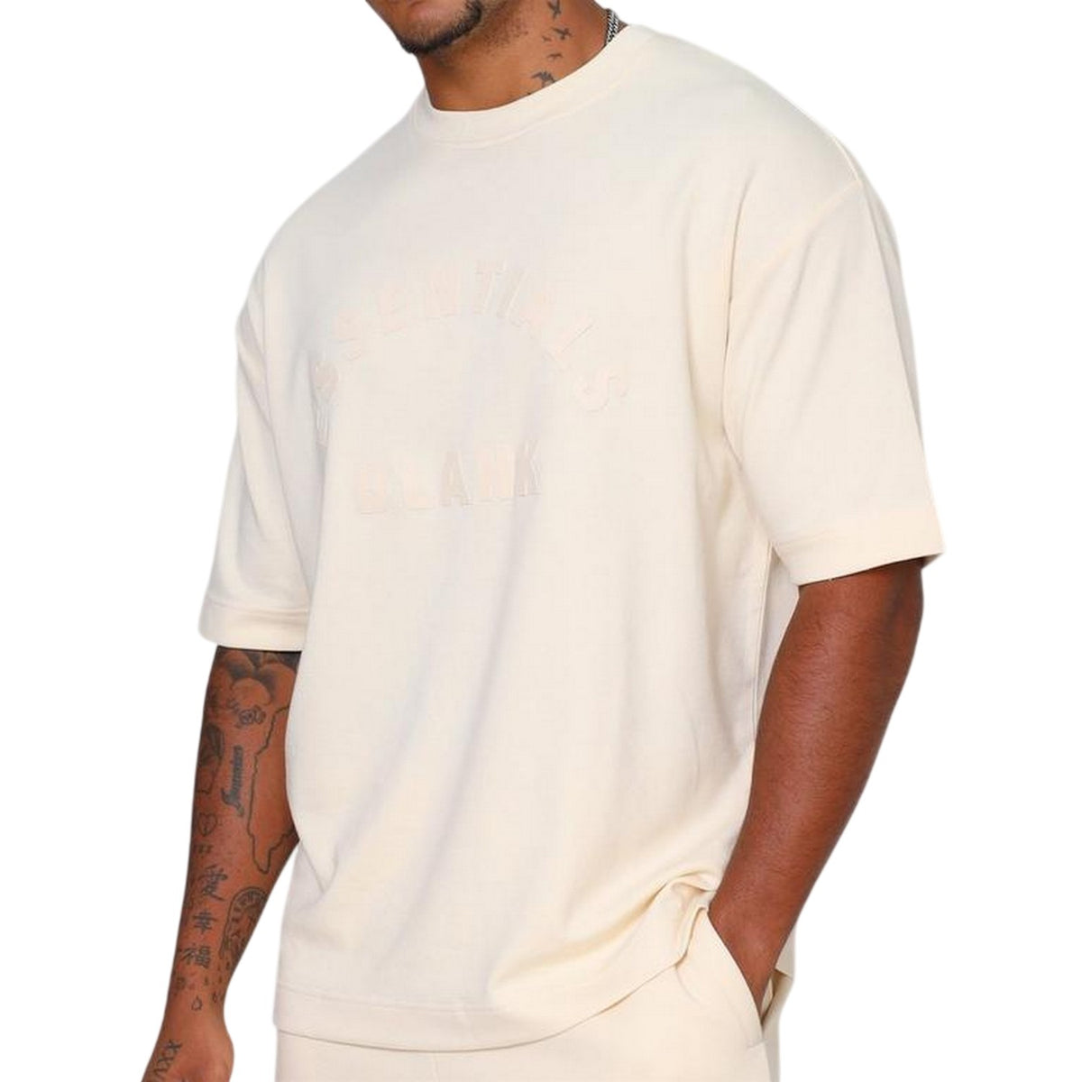 Summer Sand - Lifestyle - Blank Essentials Mens Arch Crew Neck T-Shirt