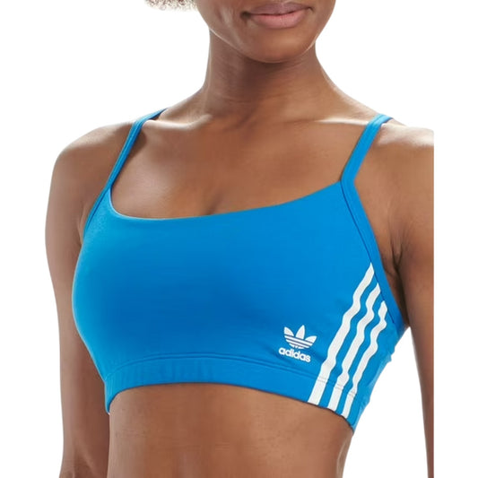 Blue - Front - Adidas Womens-Ladies Flexible Comfort Bralette