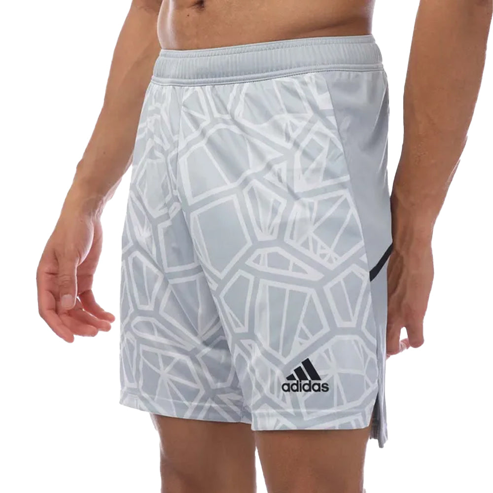 Light Grey - Side - Adidas Mens Condivo 22 Goalkeeper Shorts