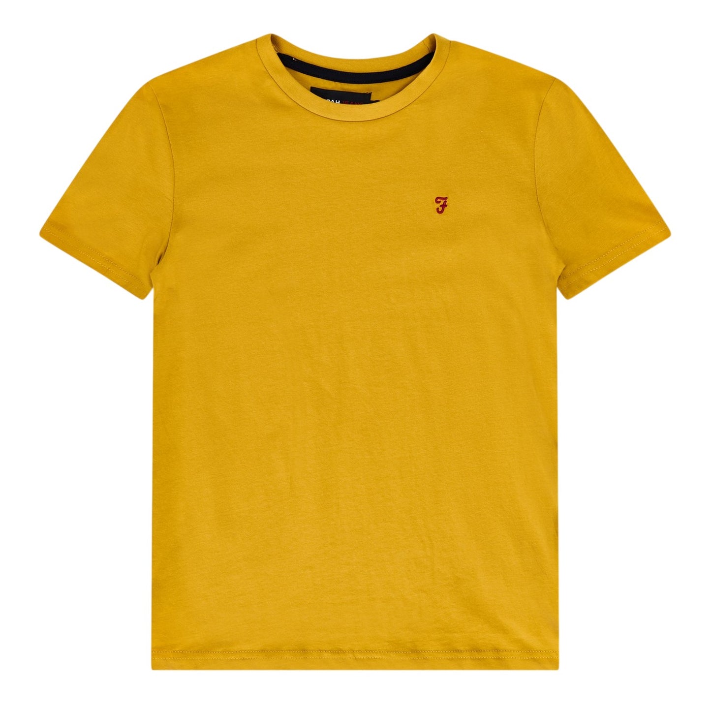 Yellow - Front - Farah Childrens-Kids Denny Crew Neck T-Shirt