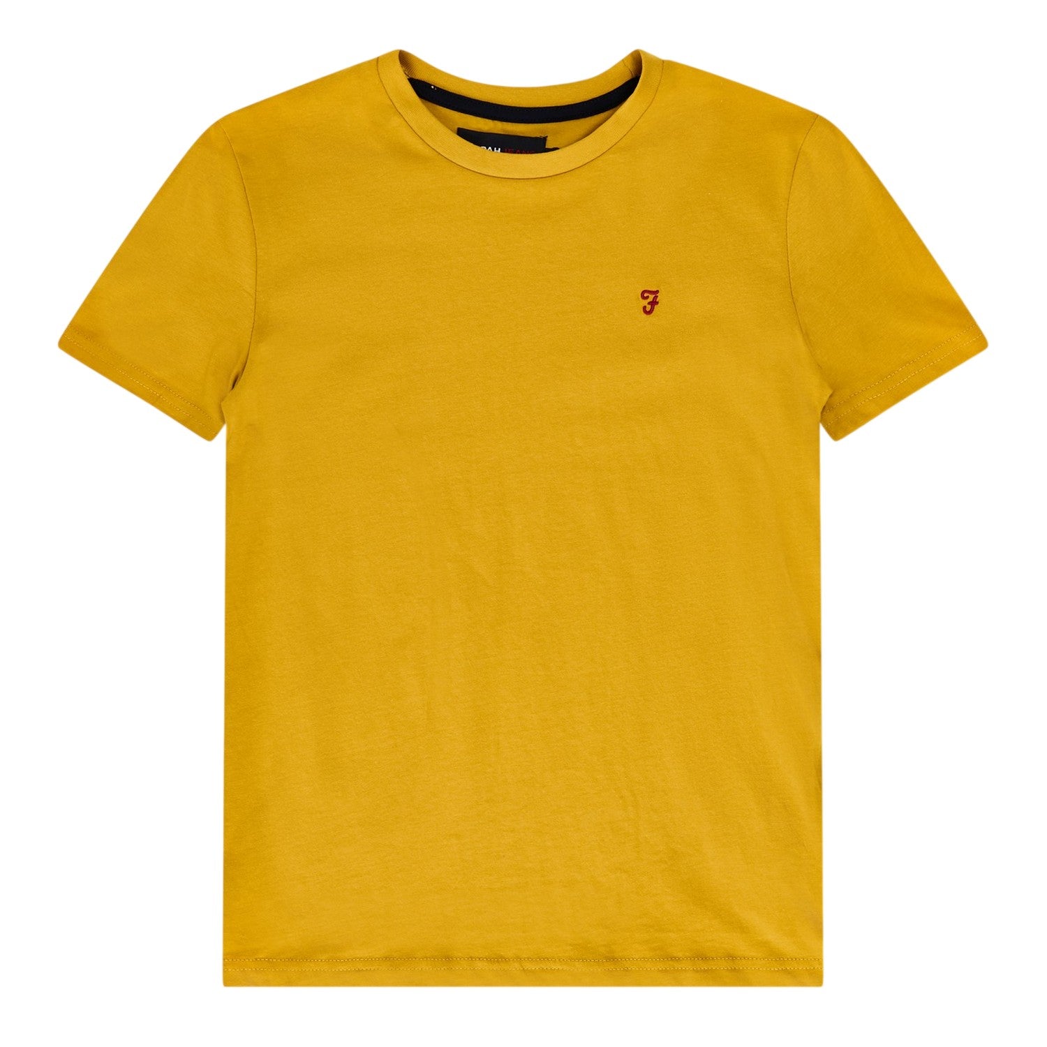 Yellow - Front - Farah Childrens-Kids Denny Crew Neck T-Shirt