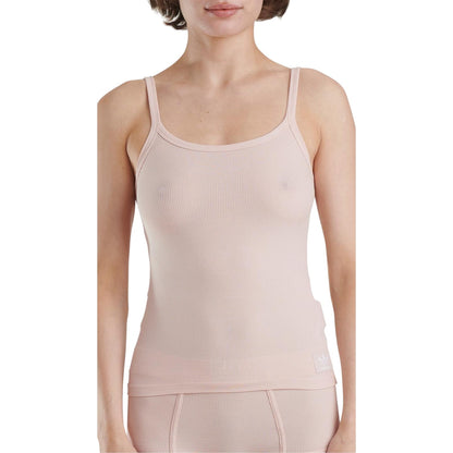 Peach Whip - Front - Adidas Womens-Ladies Ribbed Camisole