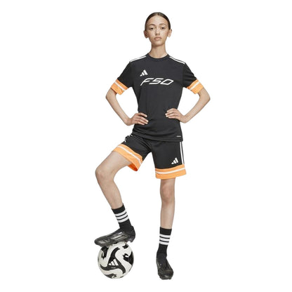 Black-Orange - Lifestyle - Adidas Childrens-Kids F50 Training Jersey