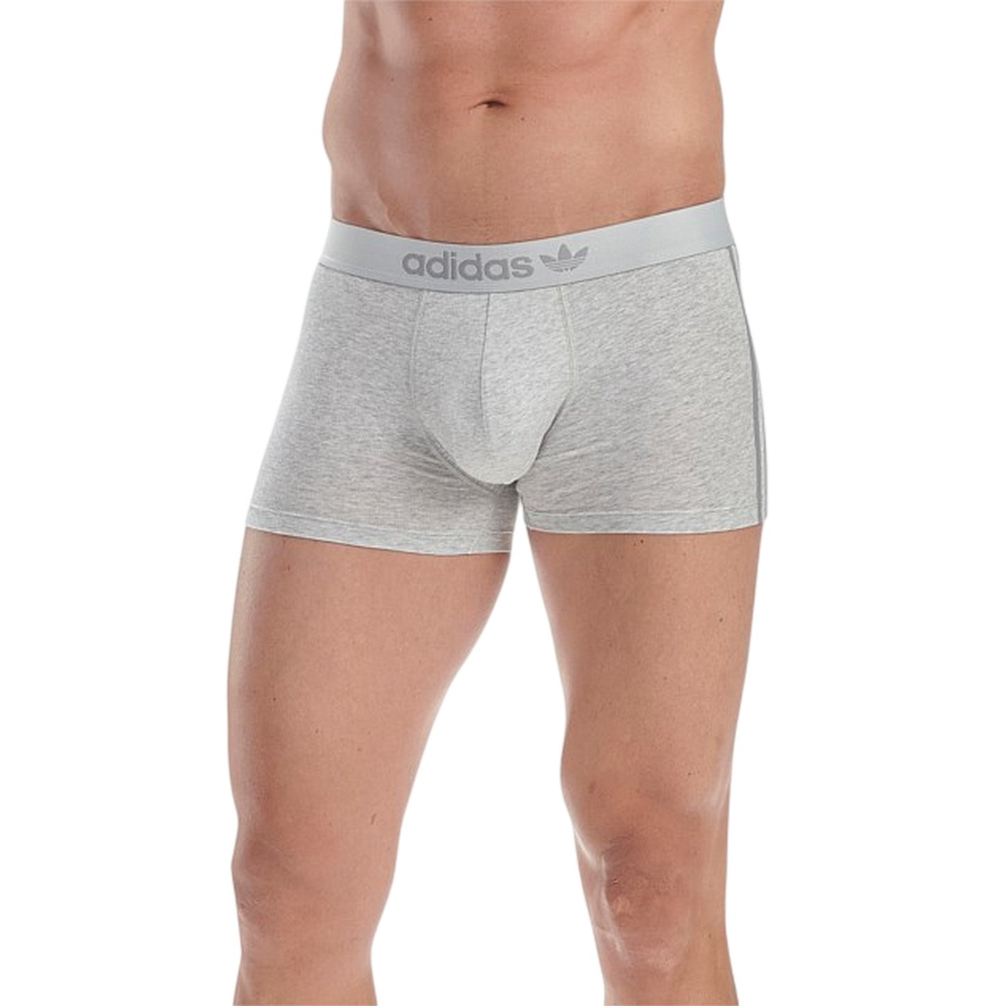 White-Grey - Back - Adidas Mens Originals Comfort Boxer Briefs (Pack of 2)