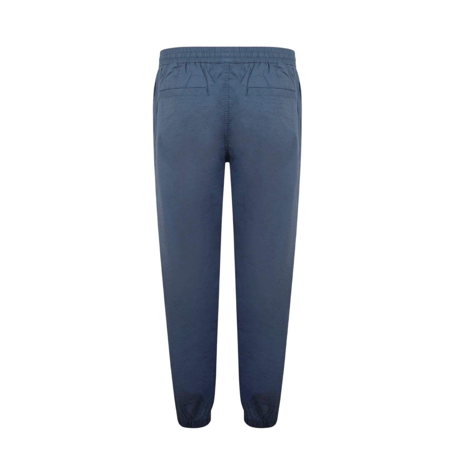 Blue - Back - Fabric Mens Cotton Poplin Trousers