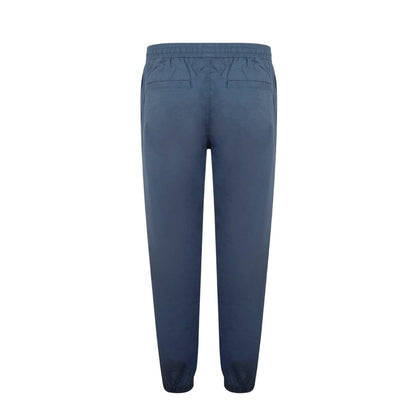 Blue - Back - Fabric Mens Cotton Poplin Trousers