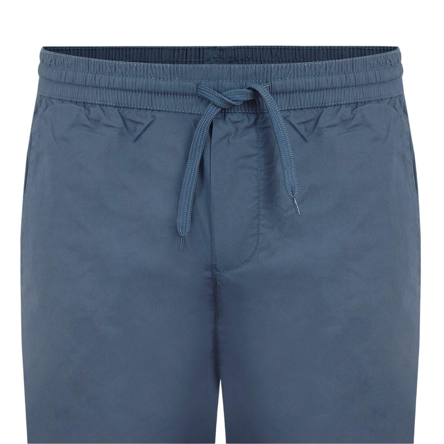 Blue - Side - Fabric Mens Cotton Poplin Trousers