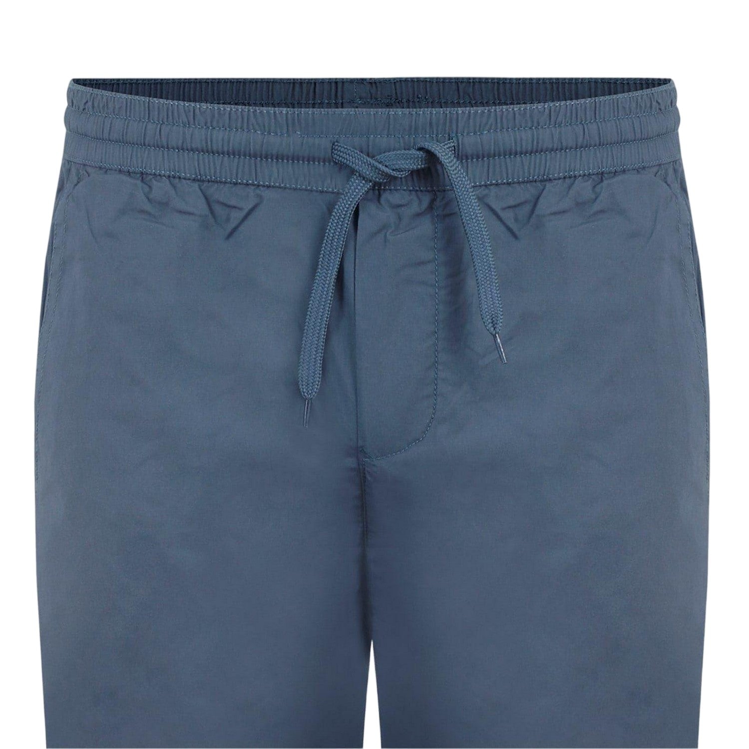 Blue - Side - Fabric Mens Cotton Poplin Trousers