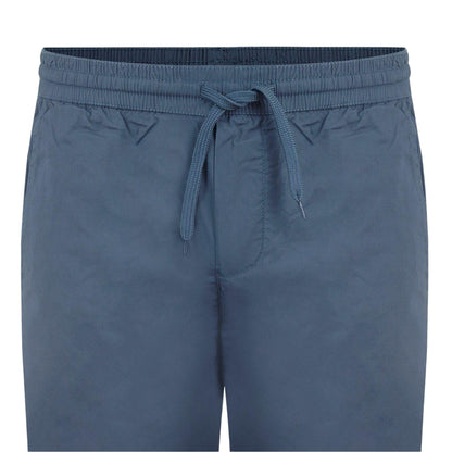 Blue - Side - Fabric Mens Cotton Poplin Trousers