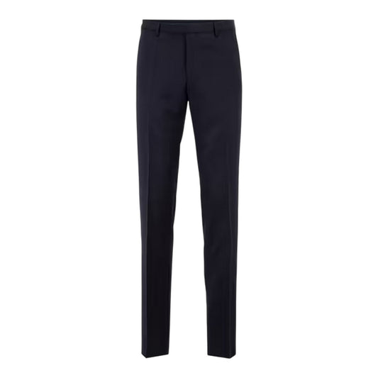 Dark Blue - Front - Boss Mens Lenon Trousers