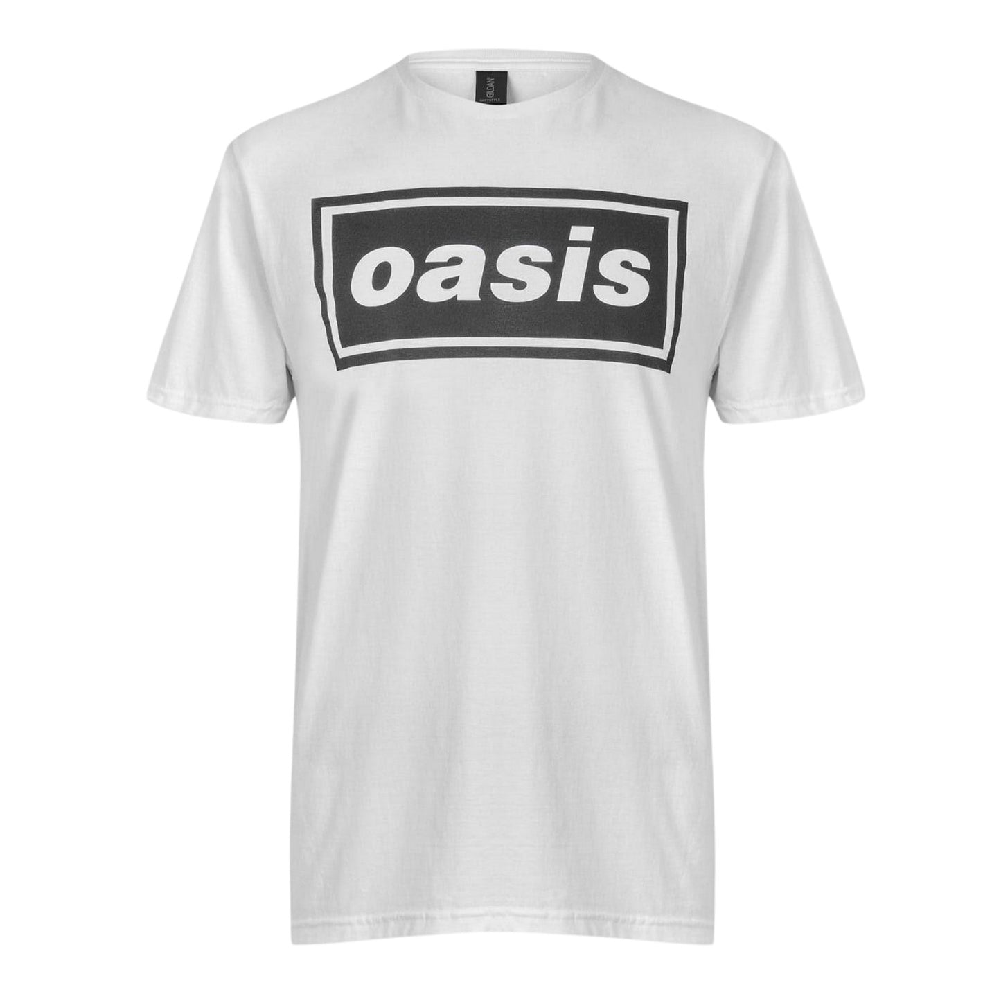 White - Front - Oasis Unisex Adult Band Crew Neck Regular T-Shirt