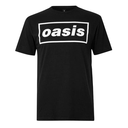 Black - Front - Oasis Unisex Adult Band Crew Neck Regular T-Shirt