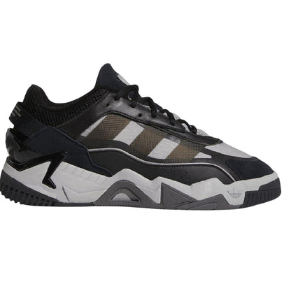 Charcoal Black - Front - Adidas Unisex Adult Niteball II Low Cut Trainers