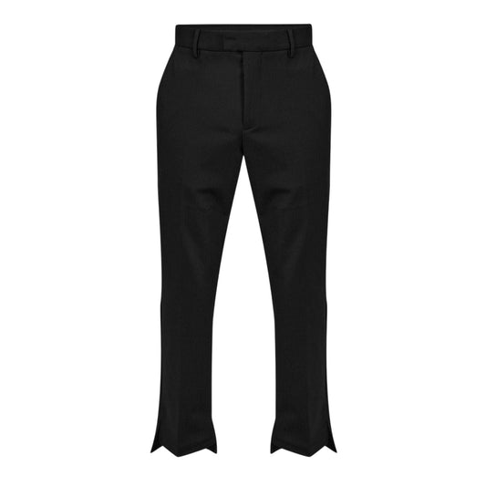 Black - Front - Represent Mens Woven Stepped Regular Trousers