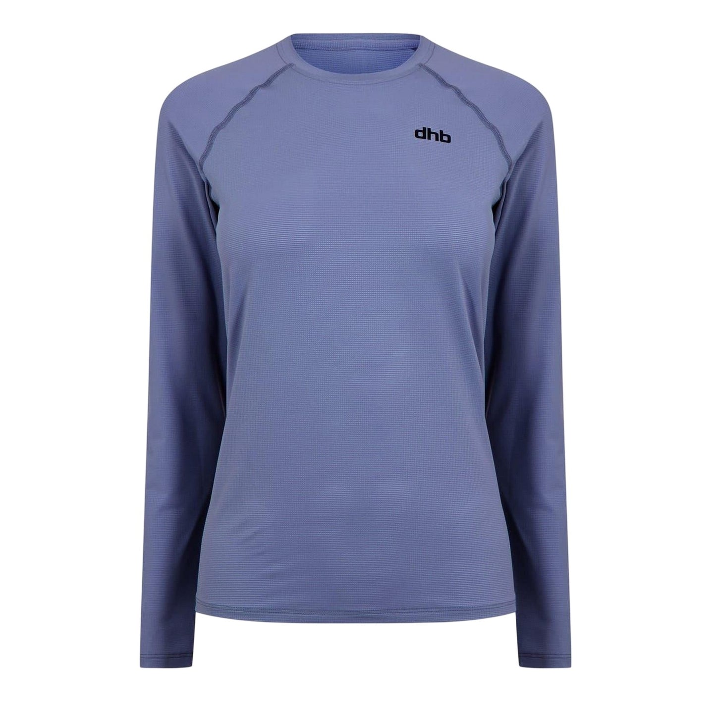 Vintage Indigo - Front - dhb Womens-Ladies Aeron 2.0 Plain Fitted Long-Sleeved Top