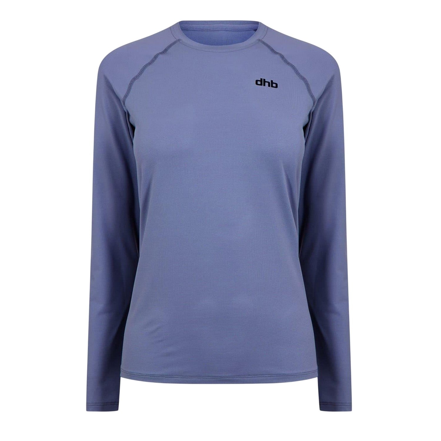 Vintage Indigo - Front - dhb Womens-Ladies Aeron 2.0 Plain Fitted Long-Sleeved Top