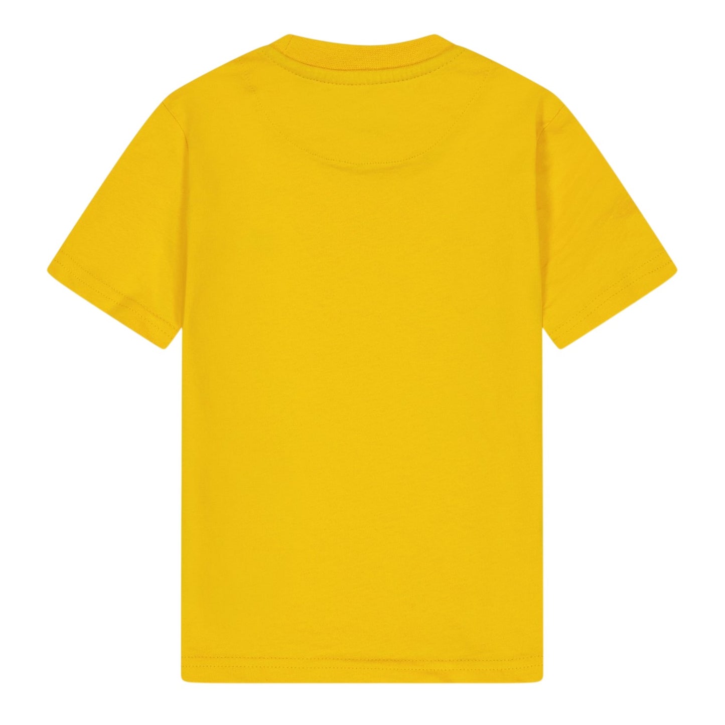 Yellow - Back - Farah Childrens-Kids Spectra Embroidered Crew Neck T-Shirt