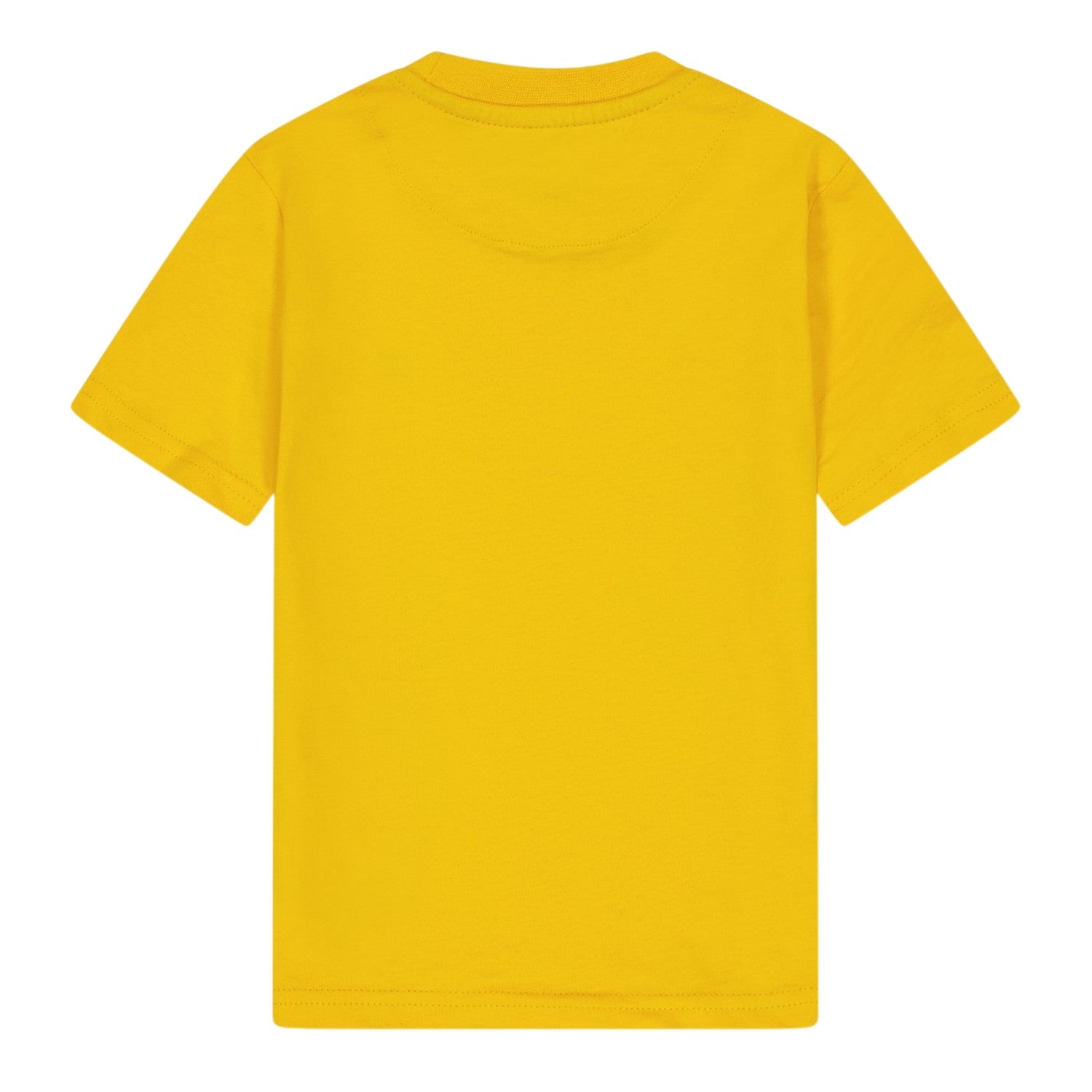 Yellow - Back - Farah Childrens-Kids Spectra Embroidered Crew Neck T-Shirt