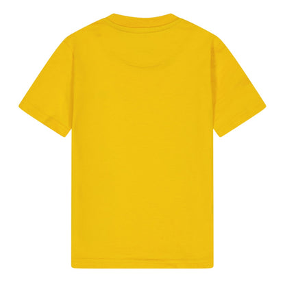 Yellow - Back - Farah Childrens-Kids Spectra Embroidered Crew Neck T-Shirt