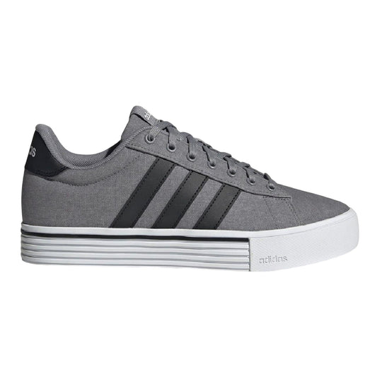Grey-Black-White - Front - Adidas Unisex Adult Daily 4.0 Trainers