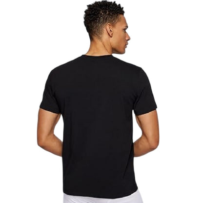 Black - Front - Boss Mens Hbw Logo Crew Neck T-Shirt
