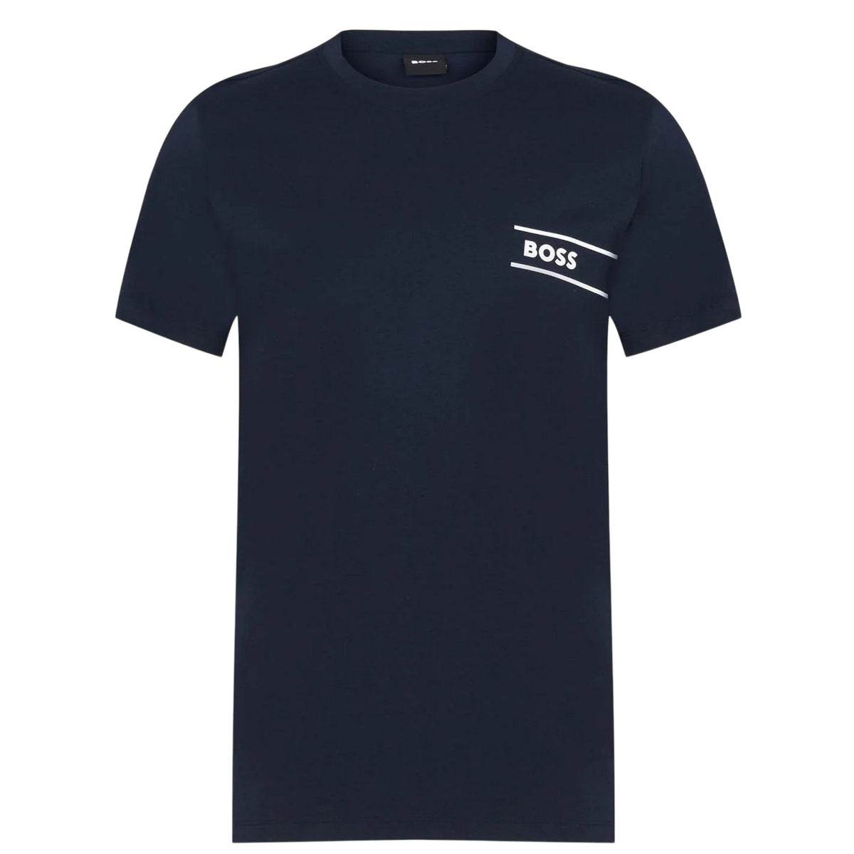 Dark Blue - Front - Boss Mens Hbw Logo Crew Neck T-Shirt