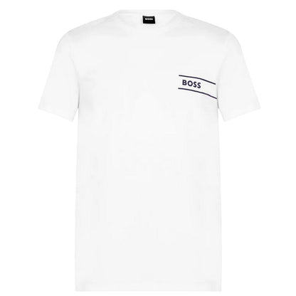 Dark Blue - Lifestyle - Boss Mens Hbw Logo Crew Neck T-Shirt