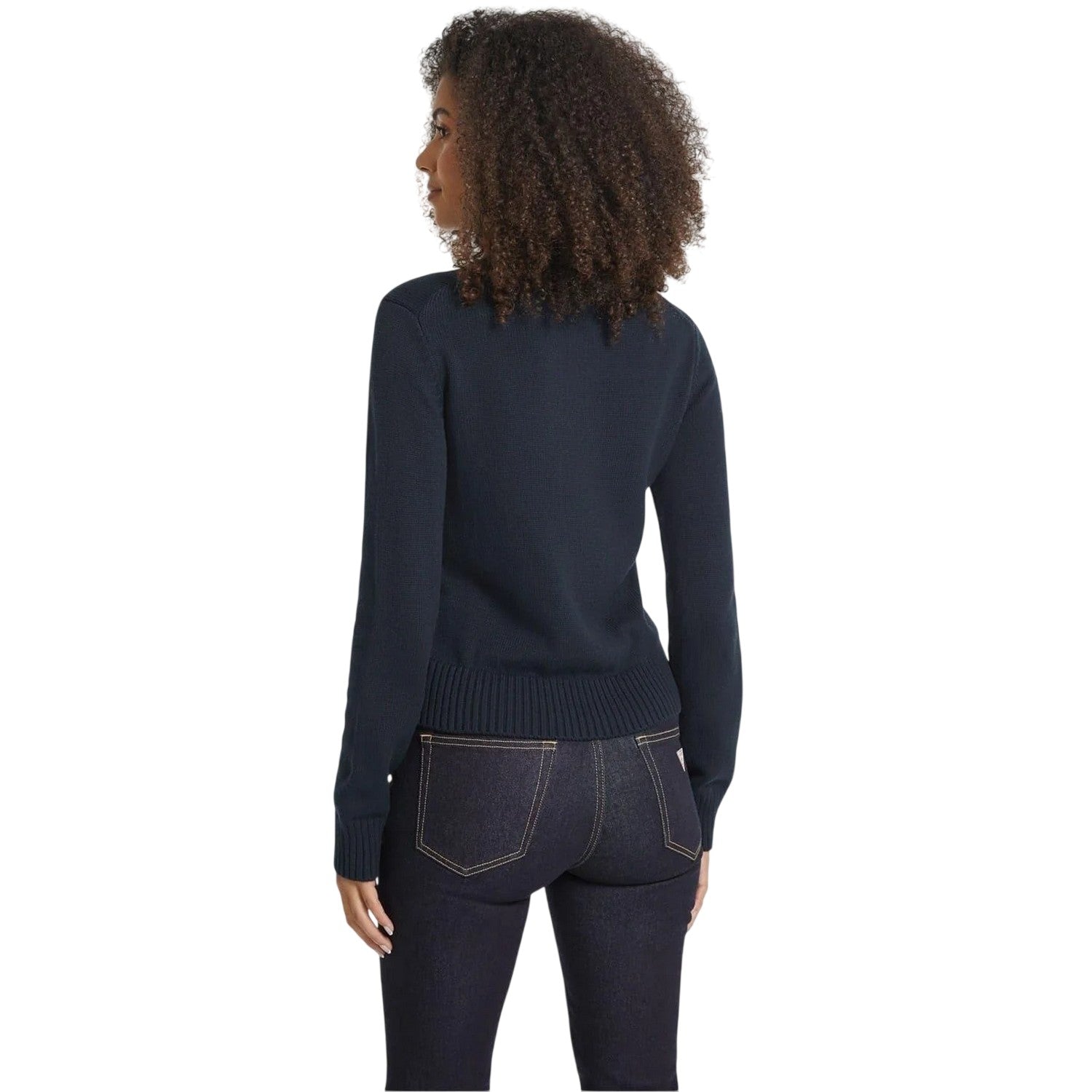 Ocean - Lifestyle - Guess Womens-Ladies Crew Neck Long-Sleeved Sweater Top