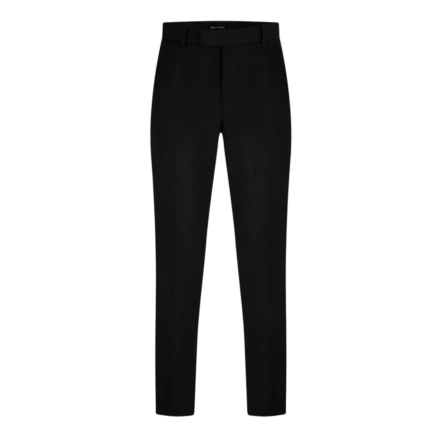 Black - Front - Without Prejudice Mens Wool Blend Slim Suit Trousers