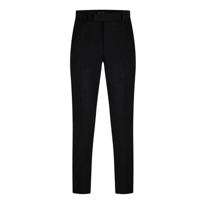 Black - Front - Without Prejudice Mens Wool Blend Slim Suit Trousers