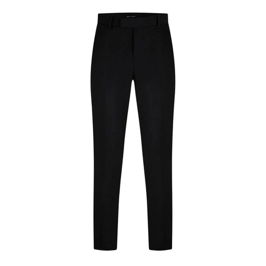 Black - Front - Without Prejudice Mens Wool Blend Slim Suit Trousers