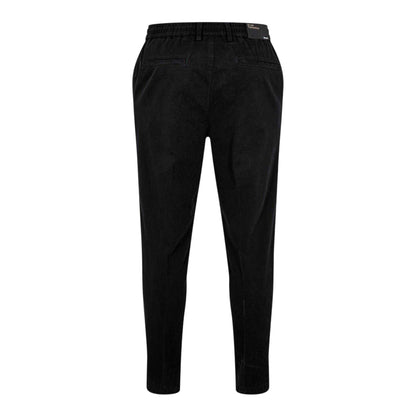 Black - Back - Boss Mens Cotton Blend Slim Trousers
