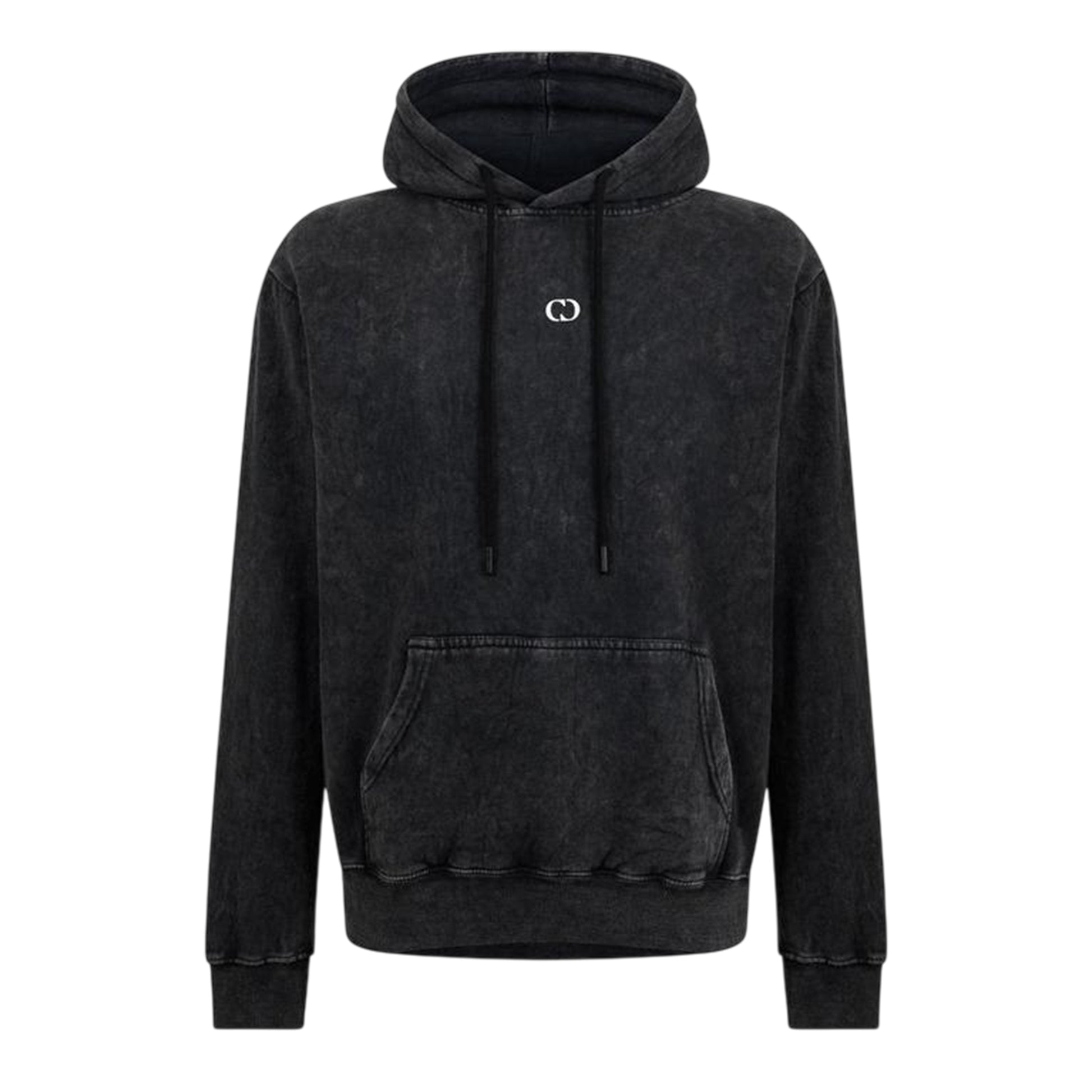 Washed Black - Front - Criminal Damage Mens Underdog Hooded Drawstring Hoodie