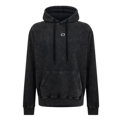 Washed Black - Front - Criminal Damage Mens Underdog Hooded Drawstring Hoodie