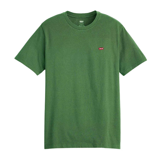 Myrtle Green - Front - Levis Mens Classic Housemark Crew Neck T-Shirt