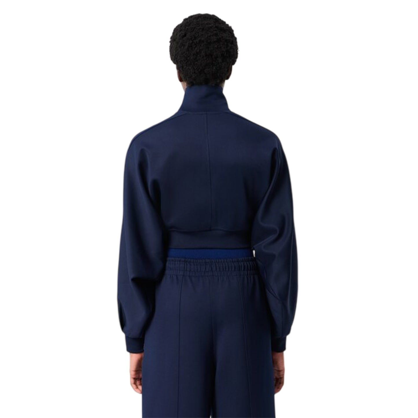 Navy - Back - Lacoste Womens-Ladies Full Zip Sweatshirt