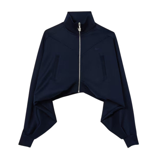 Navy - Front - Lacoste Womens-Ladies Full Zip Sweatshirt
