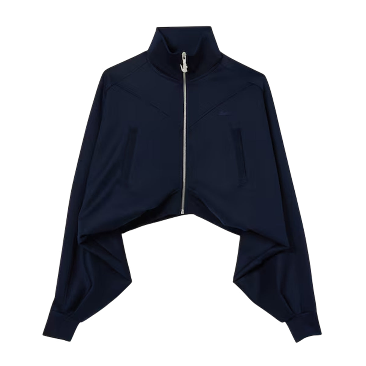 Navy - Front - Lacoste Womens-Ladies Full Zip Sweatshirt