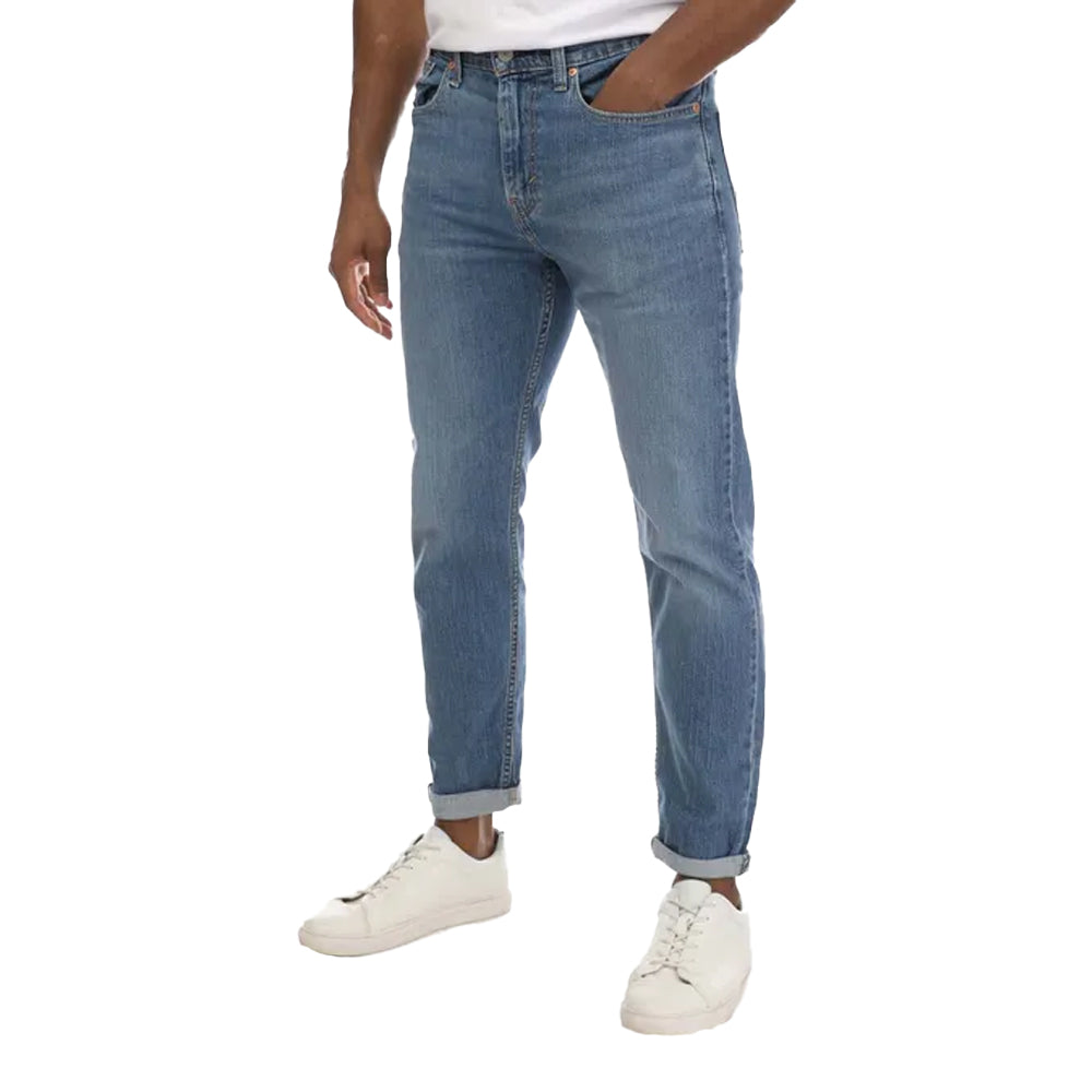 Blue - Front - Levis Mens 502 Hi Ball Tapered Leg Jeans