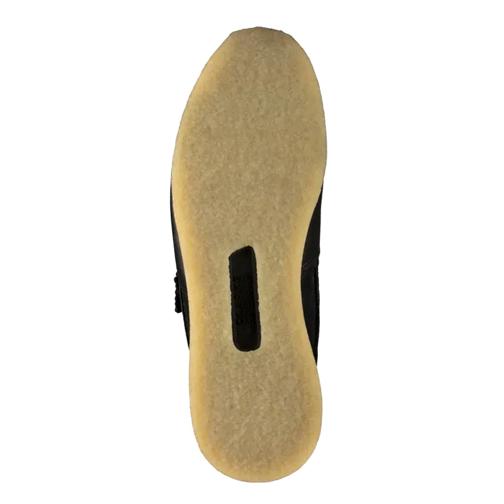 Black - Lifestyle - Clarks Mens Toe Run Leather Trainers