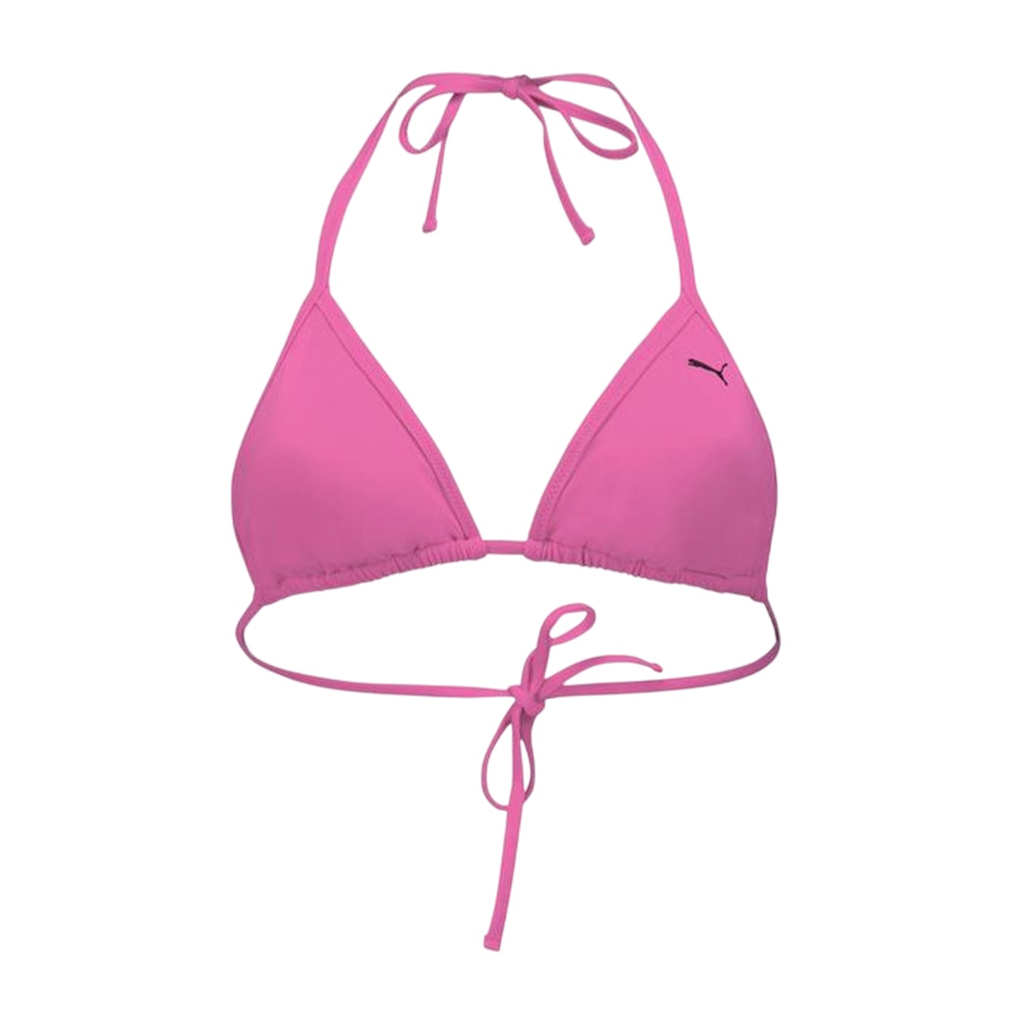 Fluorescent Pink - Front - Puma Womens-Ladies Tri-Fold Triangle Cups Bikini Top